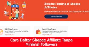 Cover Akses Info Cara Daftar Shopee Affiliate Tanpa Minimal Followers