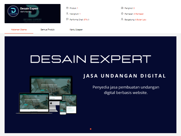 Deskrisi Toko Shopee