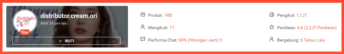 Distributor Cream Ori