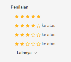 Rating Feedback Bintang 5