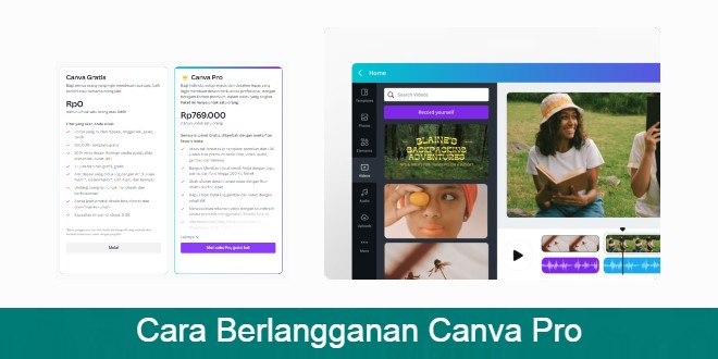 Cover Akses Info Cara Berlangganan Canva Pro