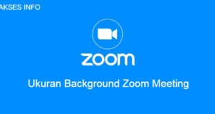 Cover Akses Info Ukuran Background Zoom Meeting