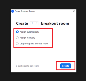 Setting Berapa Ruangan Zoom yang di buat